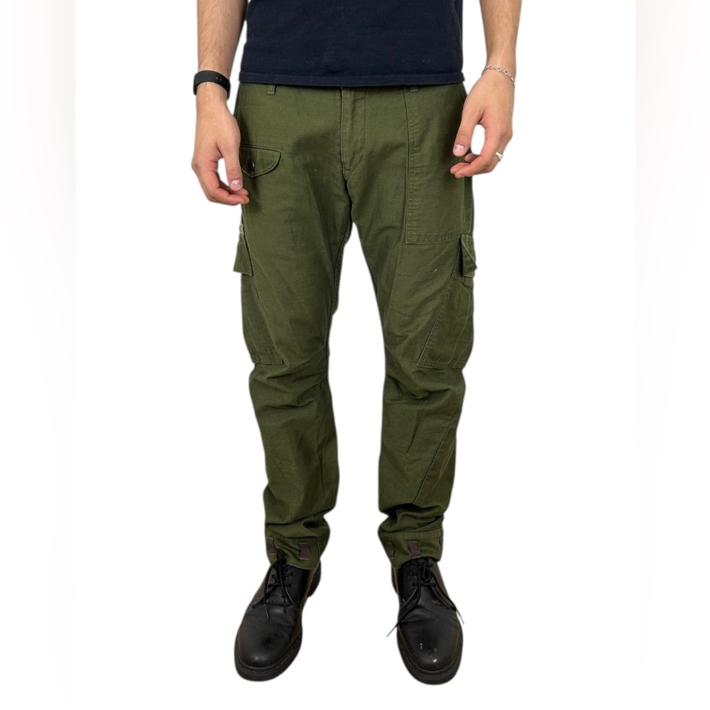 Johnbull Japanese Banana Cut 7-Pocket Military Cargo Pants (32x33)